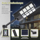 SWANEW 300W/400W Straßenlampe Solar Straßenlaternen mit Fernbedienung Strassenlaterne LED Außen Wasserdichtes Solar Flutlichter 6500k Kaltesweiß IP67 Wasserdicht Solarlampen Outdoor Hof Garage [Energieklasse F]