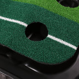 SWANEW Golf Puttingmatte,Matte Puttingmatte mit Professionelle Tragbare Übungs, mit Golf Putter, 3 Golfbälle, Tragbare Übungsmatte