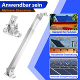 SWANEW Solarpanel Halterung 0-60°Individuell Verstellbar Flachdach Befestigung Montage,Solarmodul Halterung,Solarpanel Befestigung