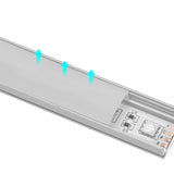 SWANEW LED Aluminium Profil, V-Form/U-Form LED Profil 10x1m, LED Aluminium Leiste Profil, LED-Kanäle für LED Streifen(bis 12.5mm Breit) inkl. Abdeckungen in milchig-weiß, Endkappen, und Montagematerial