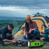 SWANEW Kurbelradio, Solar Radio, Tragbare Notfallradio 4000mAh Wiederaufladbare Powerbank Batteriebetrieben mit LED Taschenlampe & Leselicht, SOS-Alarm für Outdoor Camping