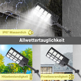 SWANEW 300W/400W Straßenlampe Solar Straßenlaternen mit Fernbedienung Strassenlaterne LED Außen Wasserdichtes Solar Flutlichter 6500k Kaltesweiß IP67 Wasserdicht Solarlampen Outdoor Hof Garage [Energieklasse F]