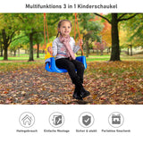 SWANEW Kinderschaukel, Babyschaukel, Spielplatz Schaukel, Outdoor abnehmbare Freien Schaukelsitz Kinder mit Rueckenlehne und Anschnallgurt 3 in 1