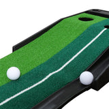 SWANEW Golf Puttingmatte,Matte Puttingmatte mit Professionelle Tragbare Übungs, mit Golf Putter, 3 Golfbälle, Tragbare Übungsmatte