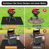 SWANEW Grillmatten, Grillmatte Grillmatten für Gasgrill, Grillschutzmatte für Holzkohle, Extra Große Outdoor BBQ Matte, Bodenmatte Grill Matten für Gasgrill