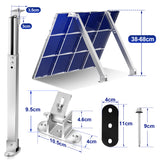 SWANEW Solarpanel Halterung 0-60°Individuell Verstellbar Flachdach Befestigung Montage,Solarmodul Halterung,Solarpanel Befestigung