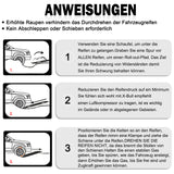 SWANEW 2 Stücke Sandbleche Offroad Traktionsmatte Kunstoff Anfahrhilfe Recovery Board Tracks mit Aufbewahrungstasche，10T Last für Geländewagen Wohnmobil PKW LKW