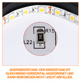 SWANEW Led Strip mit 24 Tasten Fernbedienung, RGB 5050 SMD LED Streifen Selbstklebend 12V, led beleuchtung [Energieklasse F]