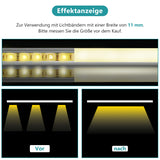 SWANEW LED Aluminium Profil, V-Form/U-Form LED Profil 10x1m, LED Aluminium Leiste Profil, LED-Kanäle für LED Streifen(bis 12.5mm Breit) inkl. Abdeckungen in milchig-weiß, Endkappen, und Montagematerial