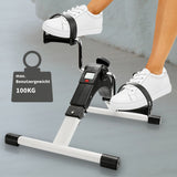 SWANEW Mini-bike Heimtrainer, Reha-Pedal-Heimtrainer mit LCD-Display, einstellbarer Widerstand, Arm- und Beintrainer