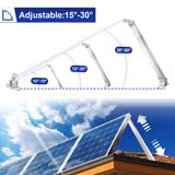 SWANEW Solarpanel Halterung 0-60°Individuell Verstellbar Flachdach Befestigung Montage,Solarmodul Halterung,Solarpanel Befestigung